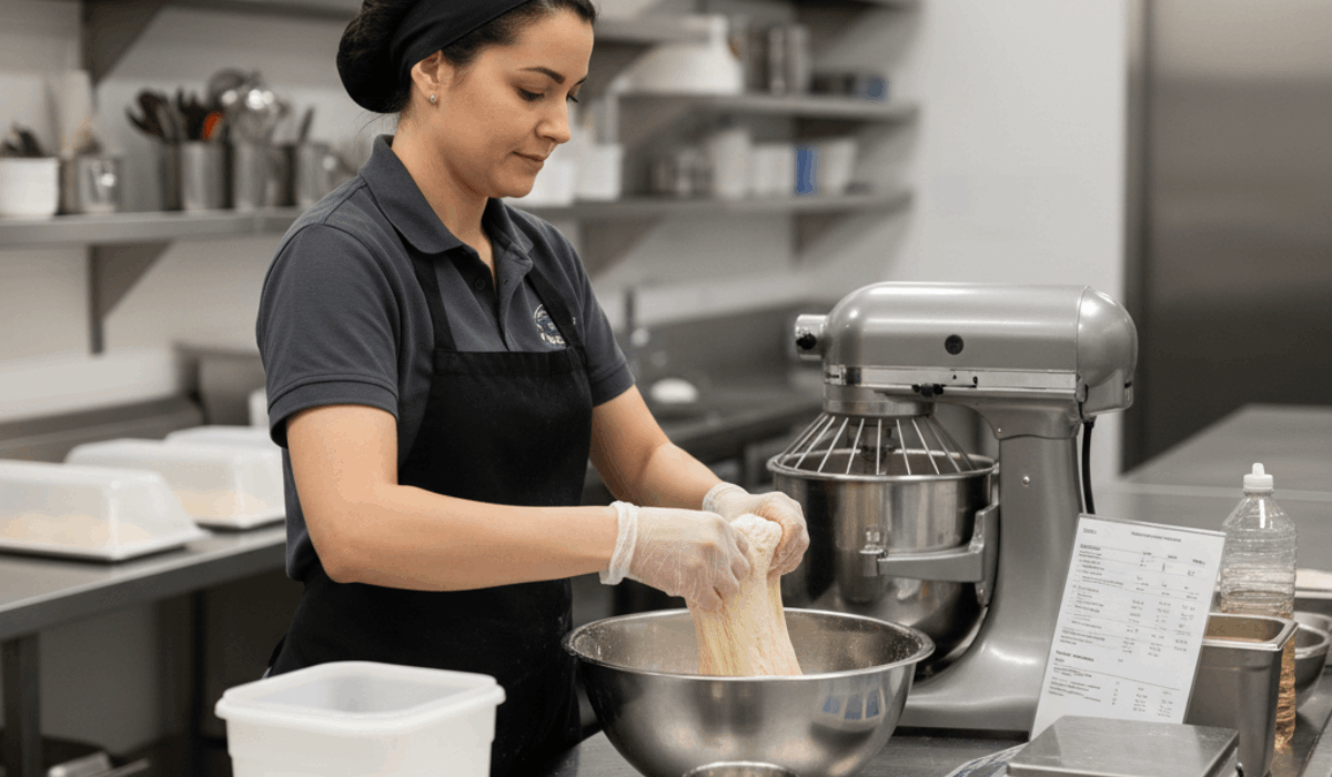 Pizza Hut en tienda: Tareas de preparación de la masa para el personal de cocina